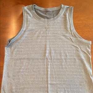 Lululemon Gray Sleeveless Perforated Top